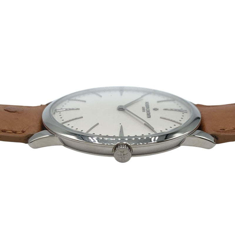 ヴァシュロン・コンスタンタン VACHERON CONSTANTIN パトリモニ マニュアル ワインディング 81180/000G シルバー K18WG 手巻き メンズ 腕時計