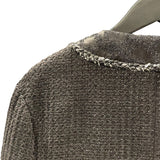 シャネル CHANEL ツイードコート P73113 ブラック レーヨン レディース ミリタリーコート