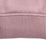 エルメス HERMES ディアスキンレザージャケット 3E1202D1 ピンク レザー レディース テーラードジャケット