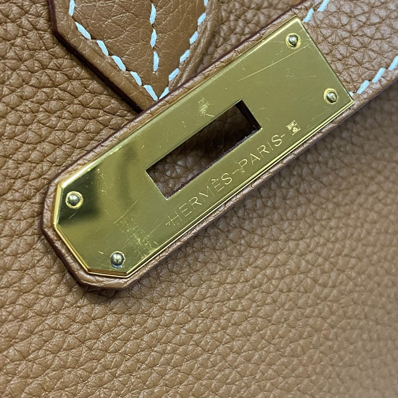 エルメス HERMES バーキン30 C刻 ゴールド ゴールド金具 トゴ レディース ハンドバッグ