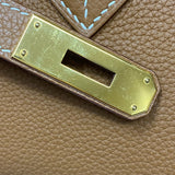 エルメス HERMES バーキン30 C刻 ゴールド ゴールド金具 トゴ レディース ハンドバッグ