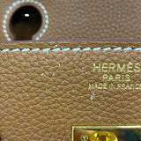 エルメス HERMES バーキン30 C刻 ゴールド ゴールド金具 トゴ レディース ハンドバッグ