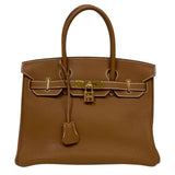 エルメス HERMES バーキン30 C刻 ゴールド ゴールド金具 トゴ レディース ハンドバッグ