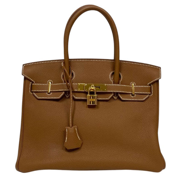 エルメス HERMES バーキン30 C刻 ゴールド ゴールド金具 トゴ レディース ハンドバッグ