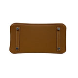エルメス HERMES バーキン25 ヴェルソ W刻 ゴールド×グラファイト シルバー金具 トゴ レディース ハンドバッグ