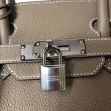 エルメス HERMES バーキン30 W刻 エトゥープ シルバー金具 トゴ レディース ハンドバッグ