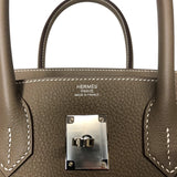 エルメス HERMES バーキン30 W刻 エトゥープ シルバー金具 トゴ レディース ハンドバッグ