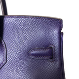 エルメス HERMES バーキン25 □N刻 アイリス ゴールド金具 エプソン レディース ハンドバッグ