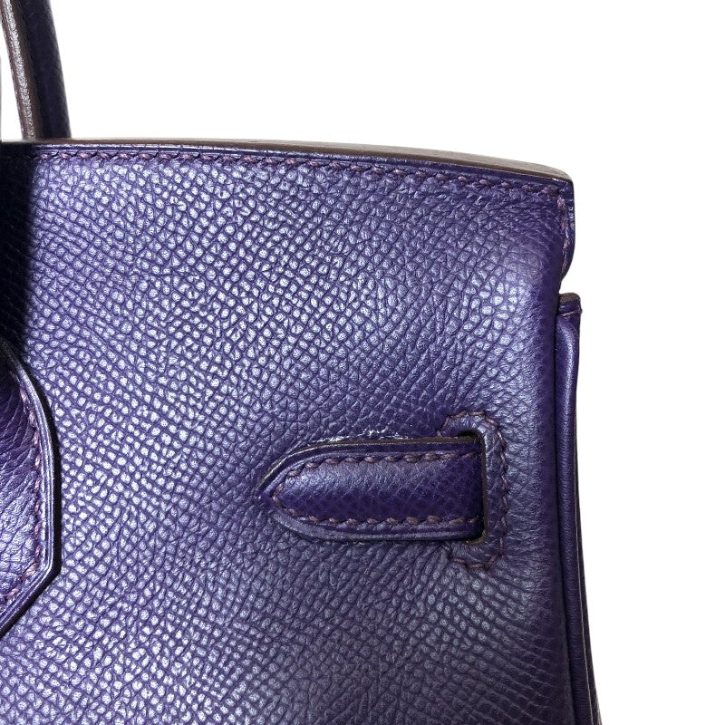 エルメス HERMES バーキン25 □N刻 アイリス ゴールド金具 エプソン レディース ハンドバッグ