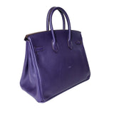 エルメス HERMES バーキン25 □N刻 アイリス ゴールド金具 エプソン レディース ハンドバッグ