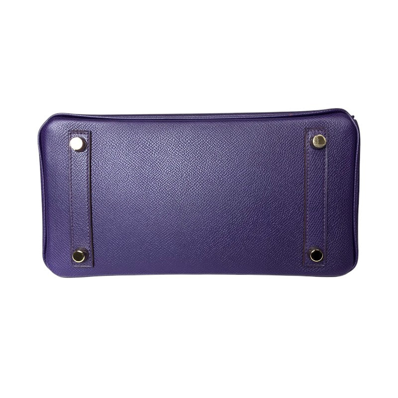 エルメス HERMES バーキン25 □N刻 アイリス ゴールド金具 エプソン レディース ハンドバッグ