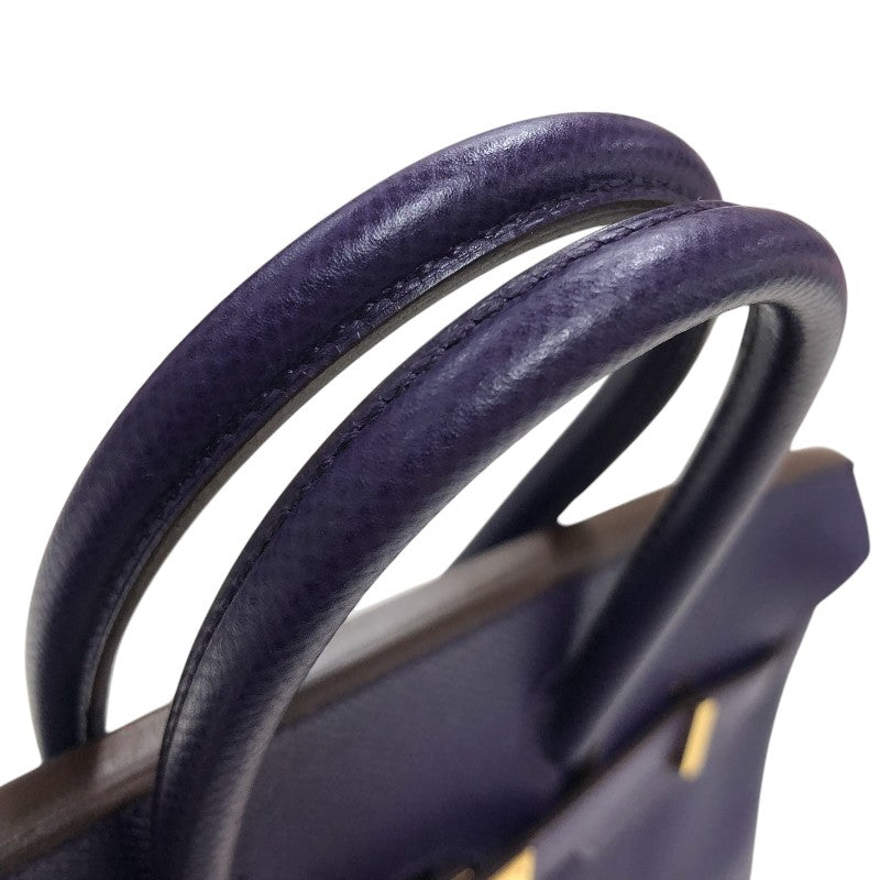 エルメス HERMES バーキン25 □N刻 アイリス ゴールド金具 エプソン レディース ハンドバッグ