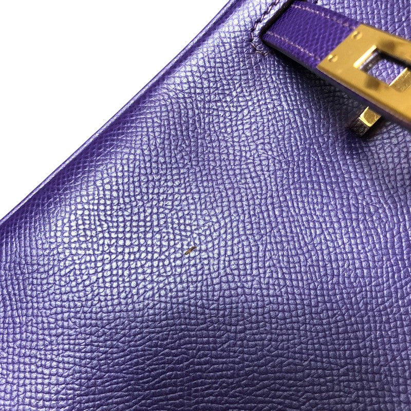 エルメス HERMES バーキン25 □N刻 アイリス ゴールド金具 エプソン レディース ハンドバッグ