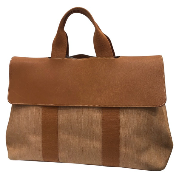 エルメス HERMES ヴァルパライソMM トワル・レザー メンズ ハンドバッグ