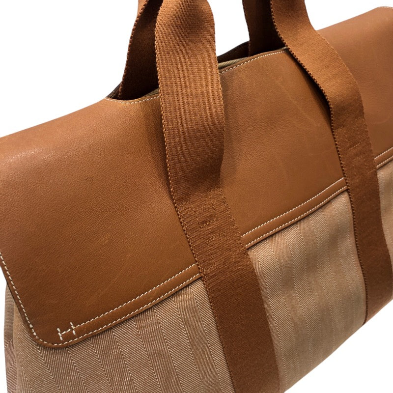 エルメス HERMES ヴァルパライソMM トワル・レザー メンズ ハンドバッグ