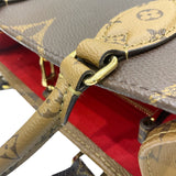 ルイ・ヴィトン LOUIS VUITTON オンザゴーPM M46373 ブラウン モノグラム・リバースキャンバス レディース ハンドバッグ