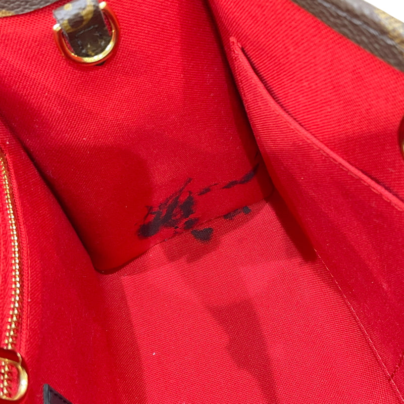 ルイ・ヴィトン LOUIS VUITTON オンザゴーPM M46373 ブラウン モノグラム・リバースキャンバス レディース ハンドバッグ