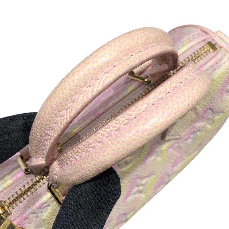 ルイ・ヴィトン LOUIS VUITTON ナノ・スピーディー　サマー・スターダスト M81508 ピンク　 モノグラム・アンプラント レディース ショルダーバッグ