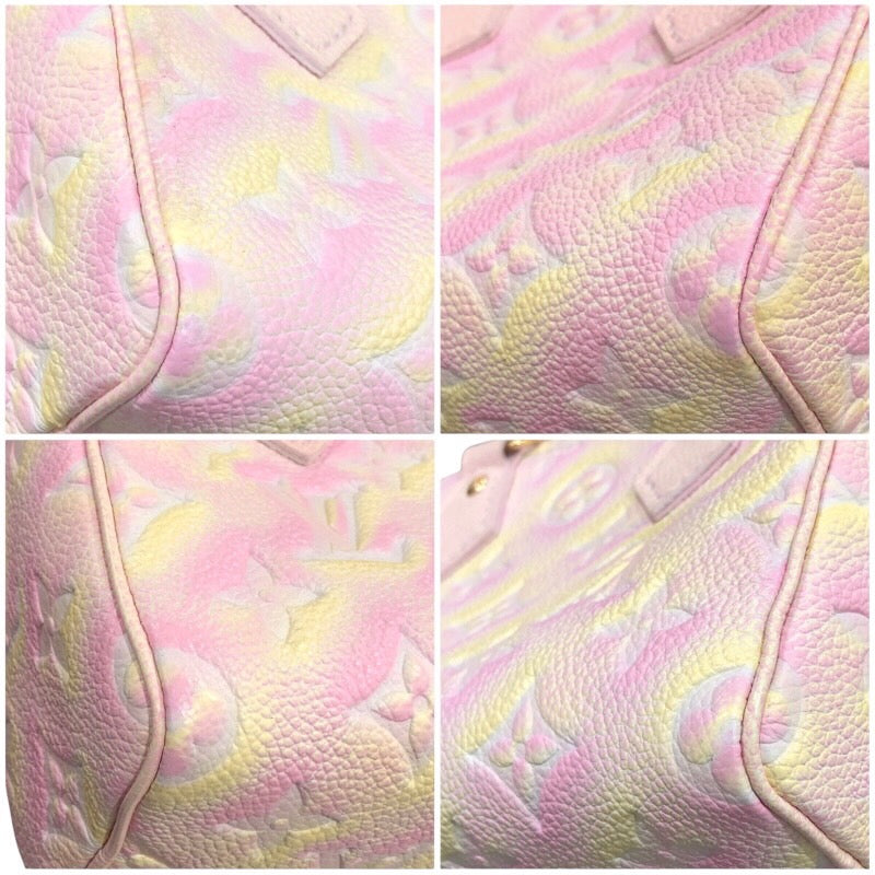 ルイ・ヴィトン LOUIS VUITTON ナノ・スピーディー　サマー・スターダスト M81508 ピンク　 モノグラム・アンプラント レディース ショルダーバッグ