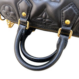 ルイ・ヴィトン LOUIS VUITTON パピヨンBB バブルグラム M59800 ブラック ゴールド金具 モノグラム・アンプラント レディース ショルダーバッグ