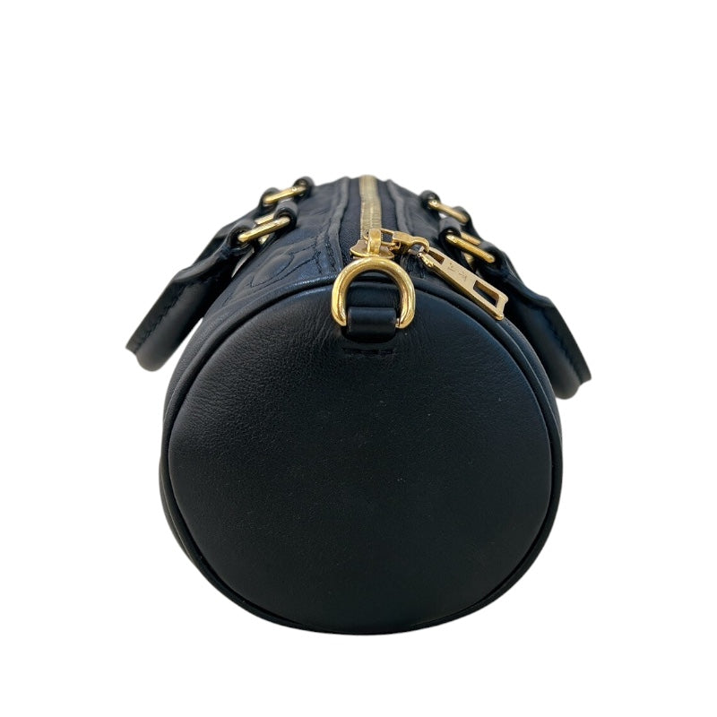 ルイ・ヴィトン LOUIS VUITTON パピヨンBB バブルグラム M59800 ブラック ゴールド金具 モノグラム・アンプラント レディース ショルダーバッグ