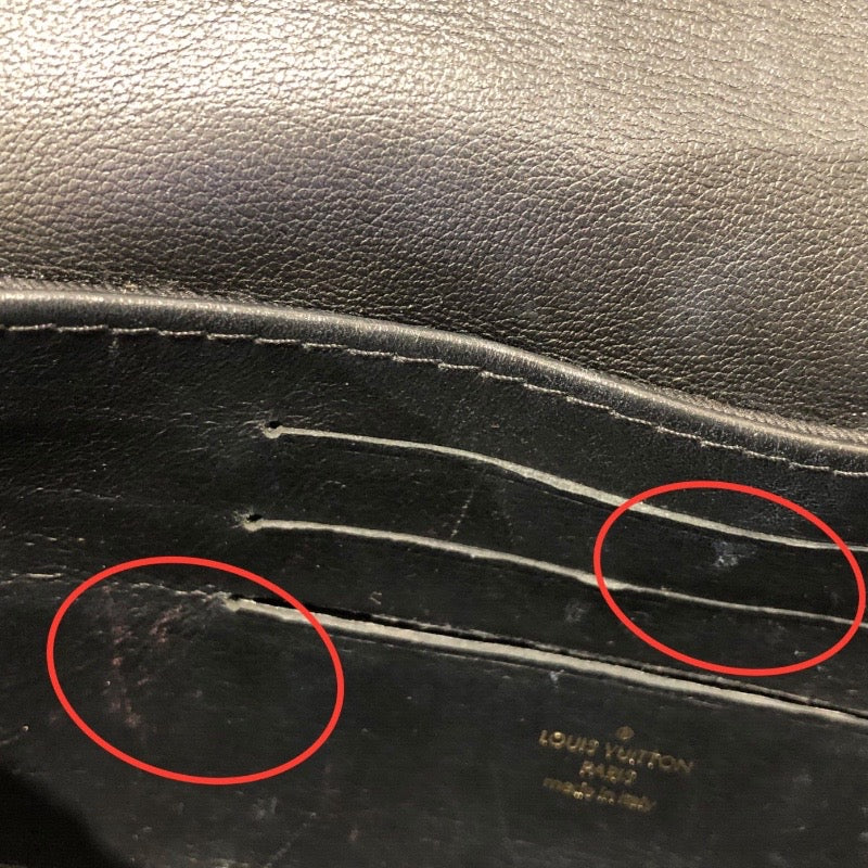 ルイ・ヴィトン LOUIS VUITTON ウォレットオンモノグラムストラップ　 M81398 ノワール　ゴールド金具 バブルグラム レディース ショルダーバッグ
