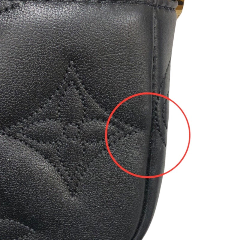ルイ・ヴィトン LOUIS VUITTON ウォレットオンモノグラムストラップ　 M81398 ノワール　ゴールド金具 バブルグラム レディース ショルダーバッグ