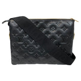 ルイ・ヴィトン LOUIS VUITTON クッサンPM M57790 ブラック　GD金具 ラムスキン レディース ショルダーバッグ