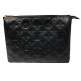 ルイ・ヴィトン LOUIS VUITTON クッサンPM M57790 ブラック　GD金具 ラムスキン レディース ショルダーバッグ