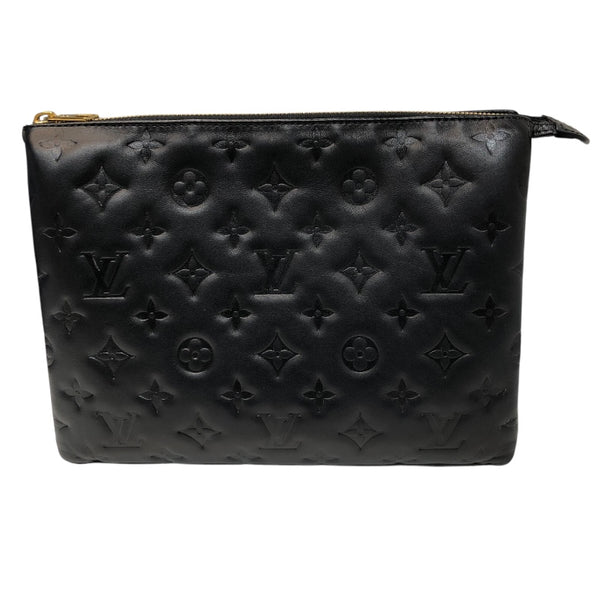 ルイ・ヴィトン LOUIS VUITTON クッサンPM M57790 ブラック　GD金具 ラムスキン レディース ショルダーバッグ