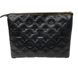 ルイ・ヴィトン LOUIS VUITTON クッサンPM M57790 ブラック　GD金具 ラムスキン レディース ショルダーバッグ