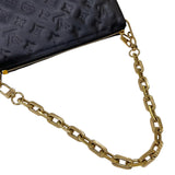 ルイ・ヴィトン LOUIS VUITTON クッサンPM M57790 ノワール ラムレザー レディース ショルダーバッグ