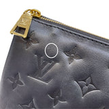 ルイ・ヴィトン LOUIS VUITTON クッサンPM M57790 ノワール ラムレザー レディース ショルダーバッグ