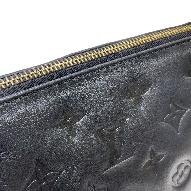ルイ・ヴィトン LOUIS VUITTON クッサンPM M57790 ノワール ラムレザー レディース ショルダーバッグ