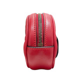 グッチ GUCCI GGマーモント　ウエストバッグ 476434 レッド レザー レディース ウエストバッグ