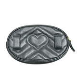 グッチ GUCCI GGマーモント　ウエストバッグ 476434 ブラック レザー レディース ウエストバッグ