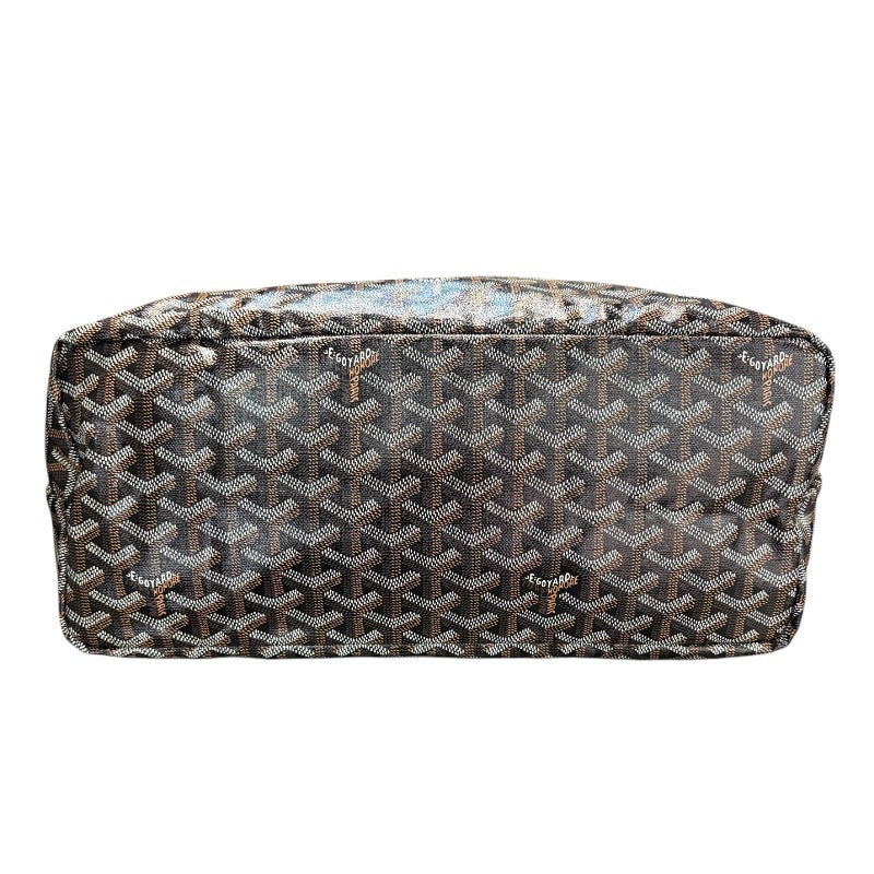 ゴヤール GOYARD サンルイPM ブラック×ブラウン ゴヤールディンキャンバス ユニセックス ハンドバッグ