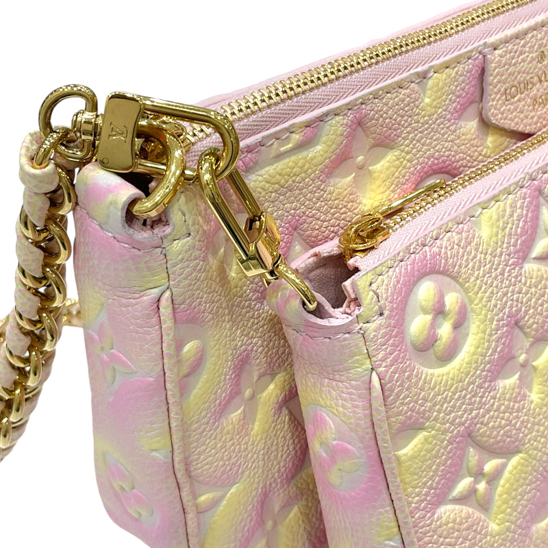 ルイ・ヴィトン LOUIS VUITTON ミュルティ・ポシェット・アクセソワール M46093 サマースターダスト モノグラム・アンプラントレザー レディース ショルダーバッグ