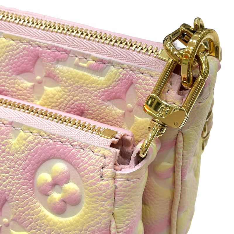 ルイ・ヴィトン LOUIS VUITTON ミュルティ・ポシェット・アクセソワール M46093 サマースターダスト モノグラム・アンプラントレザー レディース ショルダーバッグ