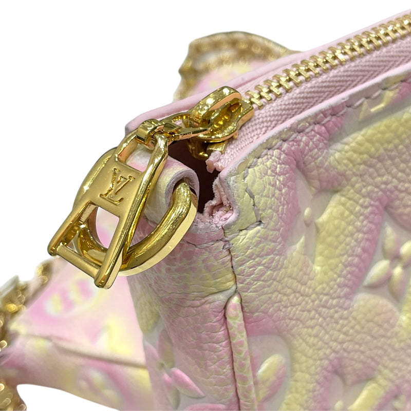 ルイ・ヴィトン LOUIS VUITTON ミュルティ・ポシェット・アクセソワール M46093 サマースターダスト モノグラム・アンプラントレザー レディース ショルダーバッグ