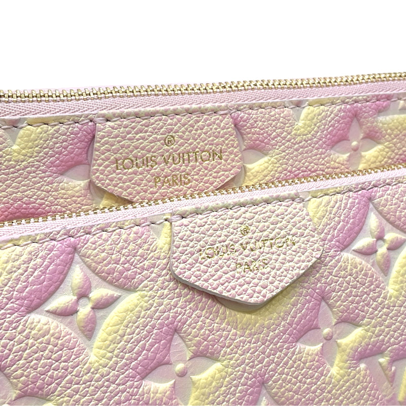 ルイ・ヴィトン LOUIS VUITTON ミュルティ・ポシェット・アクセソワール M46093 サマースターダスト モノグラム・アンプラントレザー レディース ショルダーバッグ