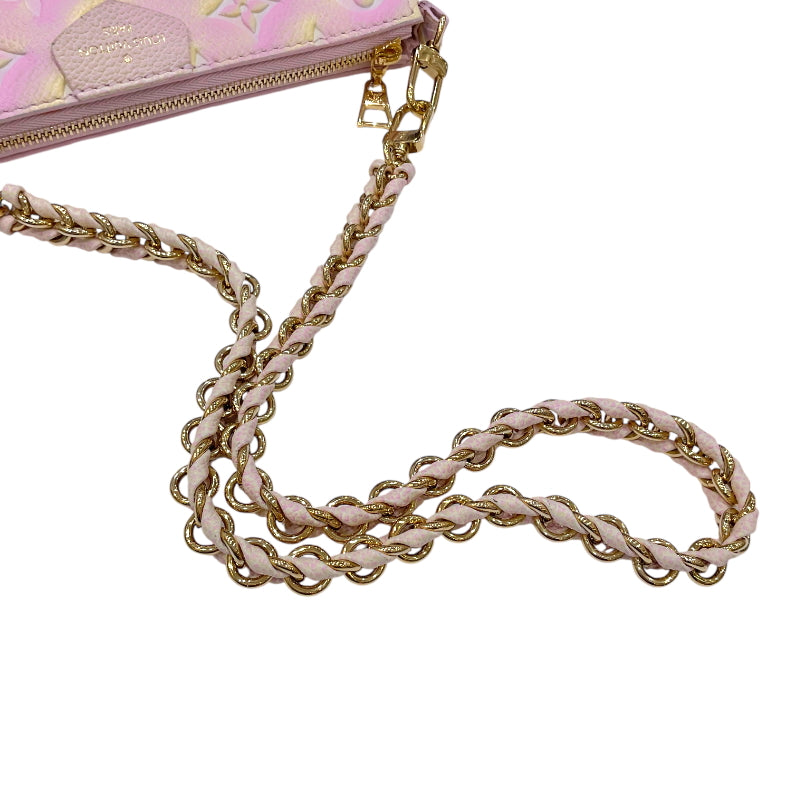 ルイ・ヴィトン LOUIS VUITTON ミュルティ・ポシェット・アクセソワール M46093 サマースターダスト モノグラム・アンプラントレザー レディース ショルダーバッグ