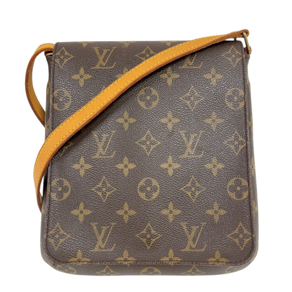 ルイ・ヴィトン LOUIS VUITTON ミュゼットサルサ ロングショルダー M51387 ブラウン　ゴールド金具 モノグラム レディース ショルダーバッグ
