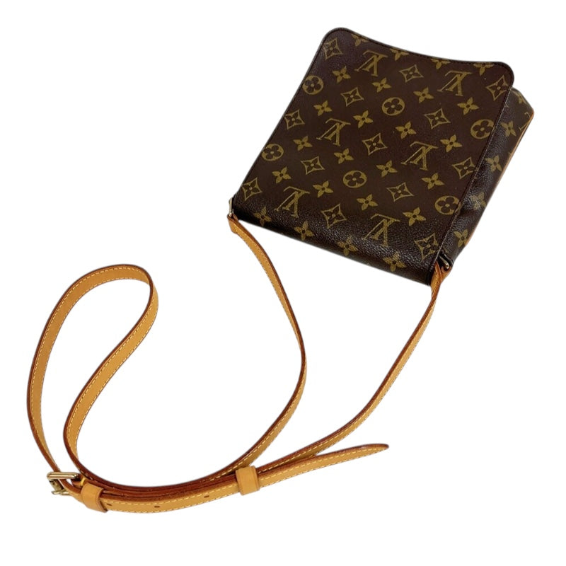 ルイ・ヴィトン LOUIS VUITTON ミュゼットサルサ ロングショルダー M51387 ブラウン　ゴールド金具 モノグラム レディース ショルダーバッグ