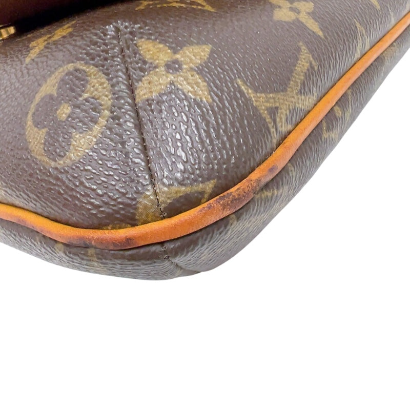 ルイ・ヴィトン LOUIS VUITTON ミュゼットサルサ ロングショルダー M51387 ブラウン　ゴールド金具 モノグラム レディース ショルダーバッグ