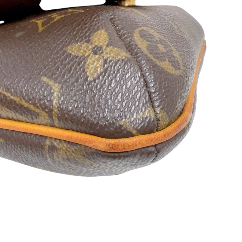 ルイ・ヴィトン LOUIS VUITTON ミュゼットサルサ ロングショルダー M51387 ブラウン　ゴールド金具 モノグラム レディース ショルダーバッグ