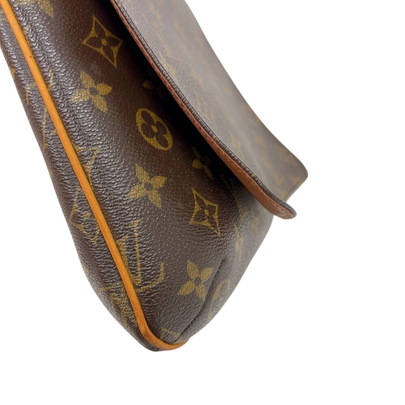 ルイ・ヴィトン LOUIS VUITTON ミュゼットサルサ ロングショルダー M51387 ブラウン　ゴールド金具 モノグラム レディース ショルダーバッグ