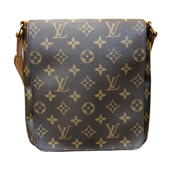 ルイ・ヴィトン LOUIS VUITTON ミュゼット・サルサ ショート M51258 ブラウン・ゴールド金具 モノグラム ユニセックス ショルダーバッグ