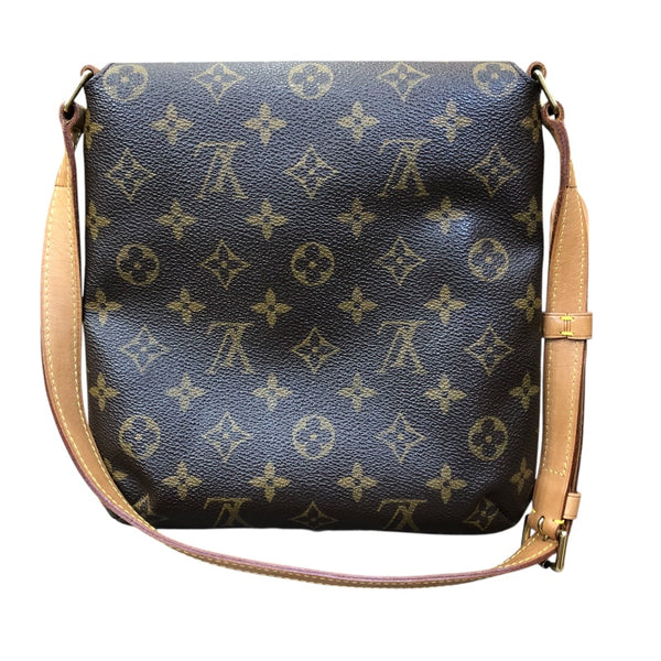 ルイ・ヴィトン LOUIS VUITTON ミュゼット・サルサ ショート M51258 ブラウン・ゴールド金具 モノグラム ユニセックス ショルダーバッグ