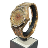 オーデマ・ピゲ AUDEMARS PIGUET ロイヤルオーク オートマティック ダイヤ 15502OR.ZZ.1222.OR.01 K18ピンクゴールド/ダイヤ 自動巻き メンズ 腕時計